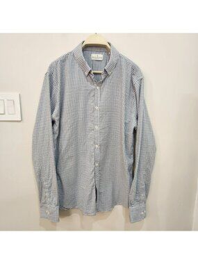 VTG Chatham Road Collection Flannel Shirt Mens XL Tencel Checks Gingham Plaid